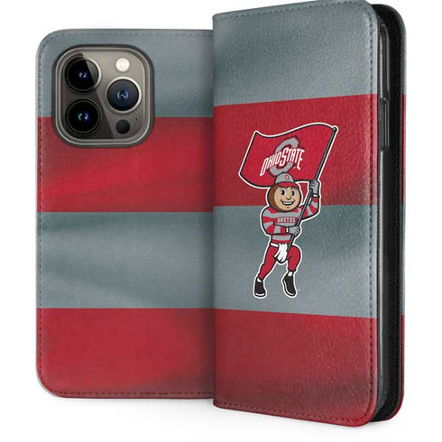Ohio State University OSU Buckeyes Flag iPhone 15 Pro Folio Case